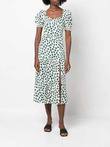 Reformation Jurk met stippen - Wit