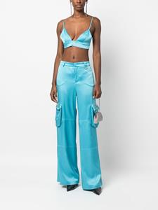 Blumarine Broek met wijde pijpen - Blauw