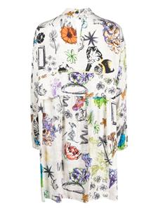 Bimba y Lola Jurk met geometrische print - Beige