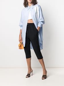 Helmut Lang Pre-Owned 1990s cropped broek - Zwart