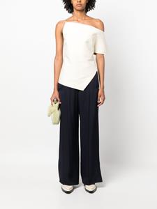 Jil Sander Broek met wijde pijpen - Blauw