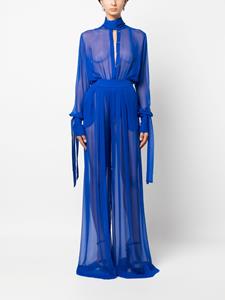 LaQuan Smith Broek met wijde pijpen - Blauw