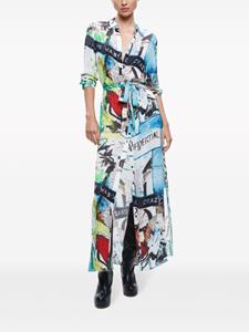 Alice + olivia Jurk met grafische print - Blauw