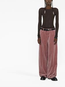 Dsquared2 Broek met wijde pijpen - Roze