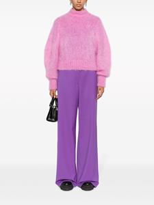 MSGM Broek met wijde pijpen - Paars