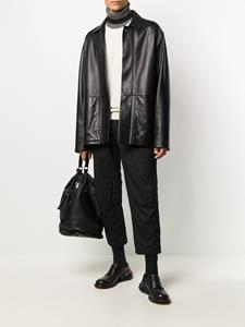 Black Comme Des Garçons Wollen broek - Zwart