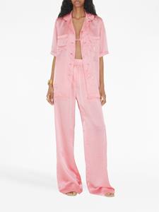 Burberry Broek met wijde pijpen - Roze