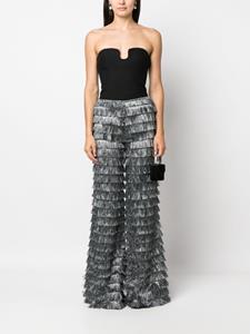 Alberta Ferretti Broek met wijde pijpen - Grijs