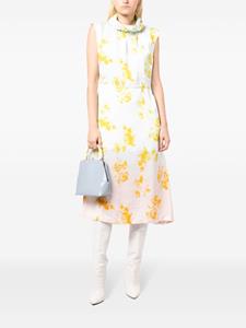 Jil Sander Jurk met bloemenprint - Wit