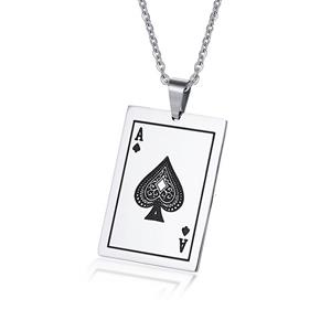 LGT JWLS LGT Jewels heren ketting Edelstaal Ace Of Spades