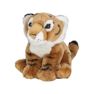 Nature Planet Pluche Bruine tijger knuffel van 22 cm -