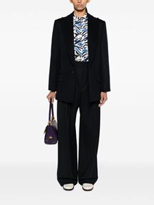 Victoria Beckham Broek met wijde pijpen - Blauw