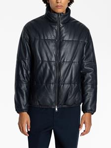 Armani Exchange Leren jack - Zwart