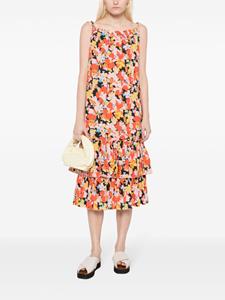 Plan C floral-print cotton dress - Veelkleurig