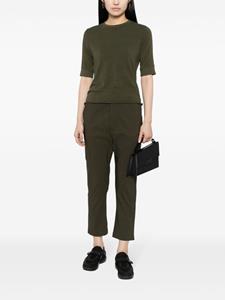 Thom Krom drawstring cropped trousers - Groen