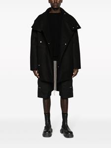 Rick Owens Donsjas met trechterhals - Zwart