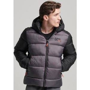 Superdry Steppjacke "HOOD COLOUR BLOCK SPORT PUFFER"