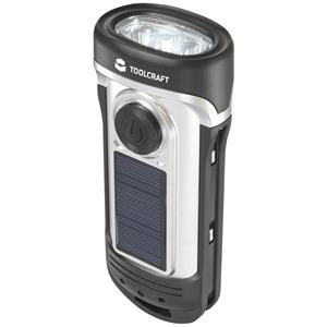 TOOLCRAFT SOLAR & DYNAMO LIGHT LED Taschenlampe IPX8 (wasserdicht), mit Notlicht-Funktion solarbetri