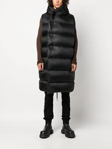 Rick Owens Bodywarmer met capuchon - Zwart