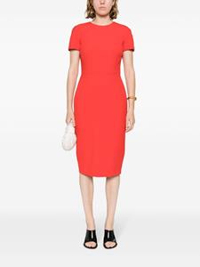 Victoria Beckham Shiftjurk van crêpe - Rood