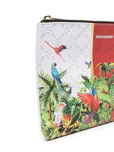 Sprayground kid Flawless Flight graphic-print clutch bag - Wit