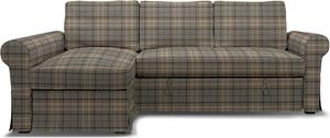 Bemz IKEA - Hoes voor slaapbank Backabro met chaise longue, Bark Brown, WOL