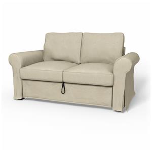 Bemz IKEA - Hoes voor 2-zitsslaapbank Backabro, Cream, BOUCLÉ EN TEXTUUR