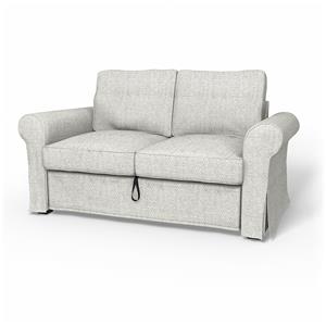 Bemz IKEA - Hoes voor 2-zitsslaapbank Backabro, Ivory, BOUCLÉ EN TEXTUUR