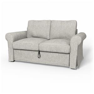 Bemz IKEA - Hoes voor 2-zitsslaapbank Backabro, Driftwood, BOUCLÉ EN TEXTUUR