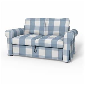 Bemz IKEA - Hoes voor 2-zitsslaapbank Backabro, Sky Blue, Linnen
