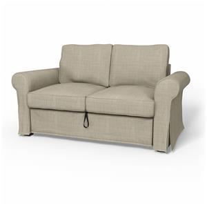 Bemz IKEA - Hoes voor 2-zitsslaapbank Backabro, Sand Beige, BOUCLÉ EN TEXTUUR