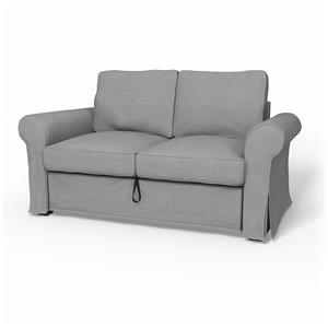 Bemz IKEA - Hoes voor 2-zitsslaapbank Backabro, Graphite, Linnen