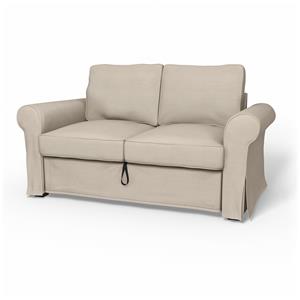 Bemz IKEA - Hoes voor 2-zitsslaapbank Backabro, Parchment, Linnen