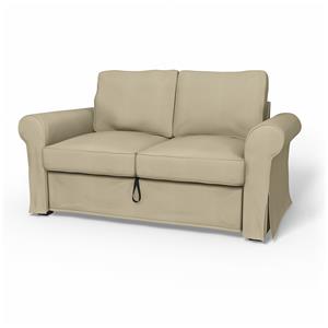 Bemz IKEA - Hoes voor 2-zitsslaapbank Backabro, Sand Beige, Katoen