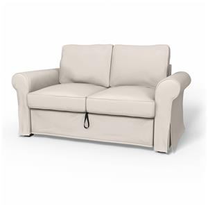 Bemz IKEA - Hoes voor 2-zitsslaapbank Backabro, Soft White, Katoen