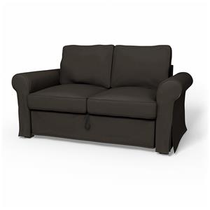 Bemz IKEA - Hoes voor 2-zitsslaapbank Backabro, Licorice, Fluweel