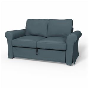 Bemz IKEA - Hoes voor 2-zitsslaapbank Backabro, Duck Egg, Fluweel