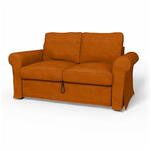 Bemz IKEA - Hoes voor 2-zitsslaapbank Backabro, Cognac, Fluweel