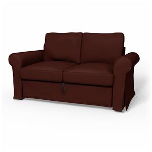 Bemz IKEA - Hoes voor 2-zitsslaapbank Backabro, Ground Coffee, Fluweel