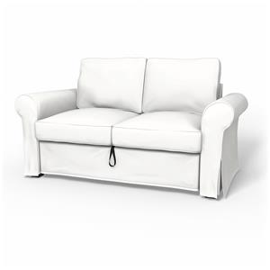 Bemz IKEA - Hoes voor 2-zitsslaapbank Backabro, Absolute White, Linnen