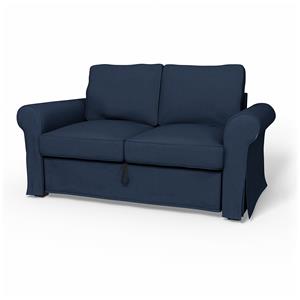 Bemz IKEA - Hoes voor 2-zitsslaapbank Backabro, Navy Blue, Linnen