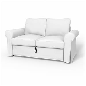 Bemz IKEA - Hoes voor 2-zitsslaapbank Backabro, Absolute White, Linnen