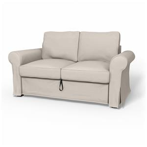 Bemz IKEA - Hoes voor 2-zitsslaapbank Backabro, Chalk, Linnen
