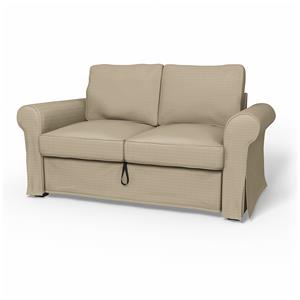 Bemz IKEA - Hoes voor 2-zitsslaapbank Backabro, Oyster, Moody Seventies Collection