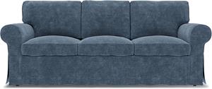 Bemz IKEA - Hoes voor 3-zitsbank Ektorp, Mineral Blue, Fluweel