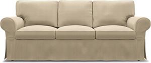 Bemz IKEA - Hoes voor 3-zitsbank Ektorp, Unbleached, Linnen