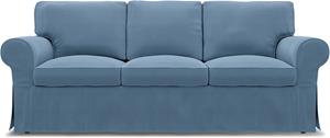 Bemz IKEA - Hoes voor 3-zitsbank Ektorp, Vintage Blue, Linnen