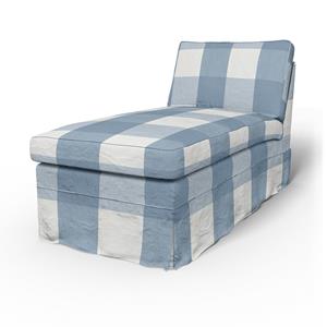 Bemz IKEA - Hoes voor chaise longue Ektorp, Sky Blue, Linnen