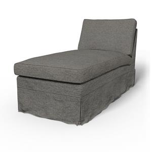 Bemz IKEA - Hoes voor chaise longue Ektorp, Taupe, BOUCLÉ EN TEXTUUR