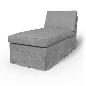 Bemz IKEA - Hoes voor chaise longue Ektorp, Graphite, Linnen